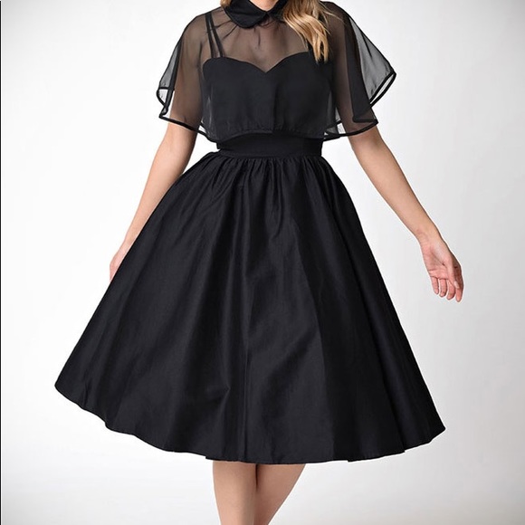 Unique Vintage Dresses Unique Vintage Cape Dress Set Poshmark